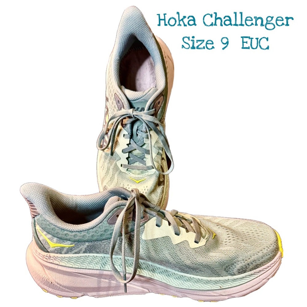 Hoka Challenger Light Mint Athletic Shoes 💚💚💚💚💚 NO INSOLES